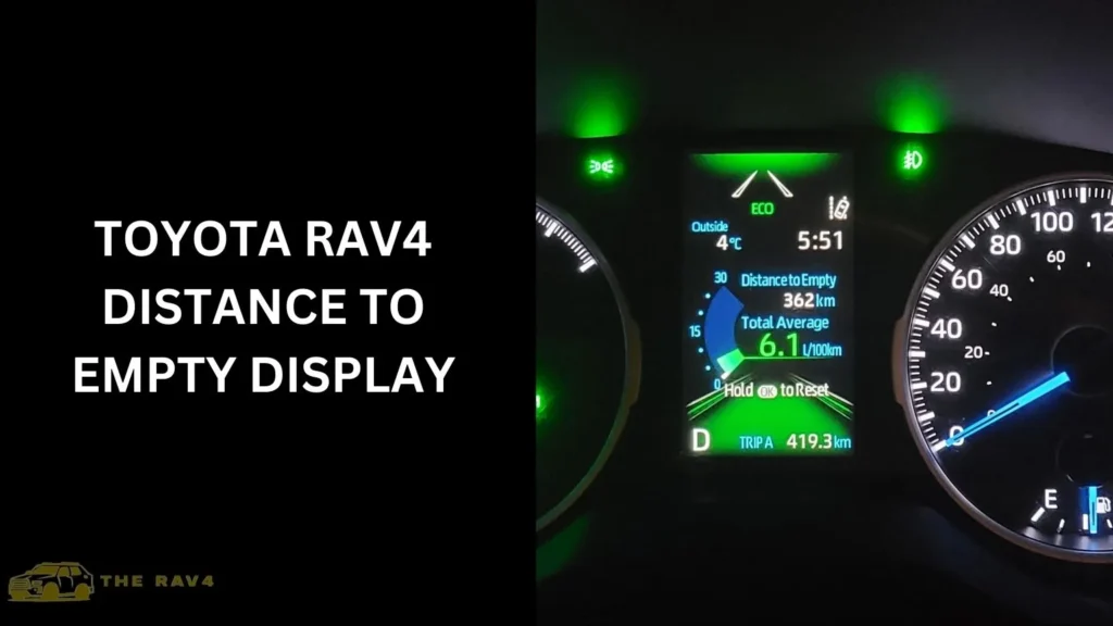 Toyota RAV4 Distance to Empty Display