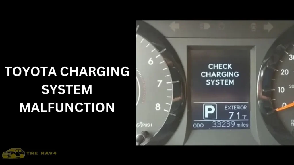 toyota charging system malfunction