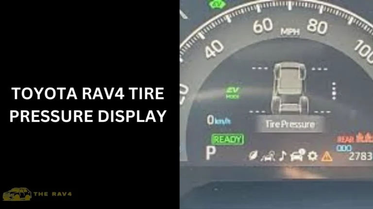 Toyota RAV4 Tire Pressure Display (Guide) of 2024