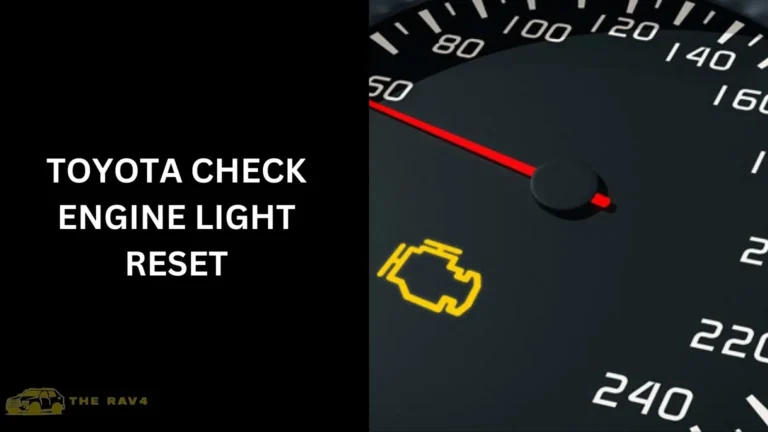 Toyota Check Engine Light Reset